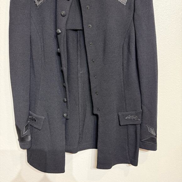 St. John Evening Black Beaded Embellished Vintage Blazer Sz 8 - Picture 4 of 15